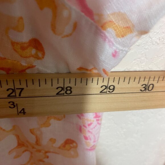 J.Jill Love Linen Button Up Blouse Womens Size 4X Floral Print Long Sleeve Plus - Picture 7 of 8